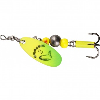 Блесна SAVAGE GEAR Caviar Spinner #3 9.5g 07-Fluo Yellow / Chartreuse