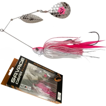 Блесна SAVAGE GEAR Da'Bush Spinnerbait 14см 21г Sinking Pink Silver