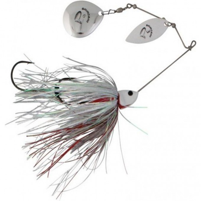 Блесна SAVAGE GEAR Da'Bush Spinnerbait 18см 42г Sinking White Silver 72615
