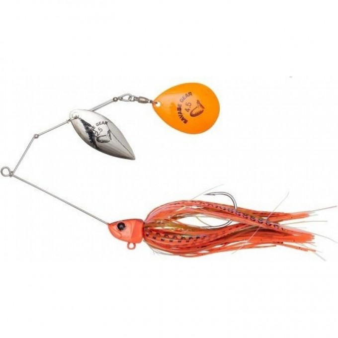 Блесна SAVAGE GEAR Da'Bush Spinnerbait 21g Sinking Fluo Orange 71756 Блесна SAVAGE GEAR Da'Bush Spinnerbait 21g Sinking Fluo Orange 71756