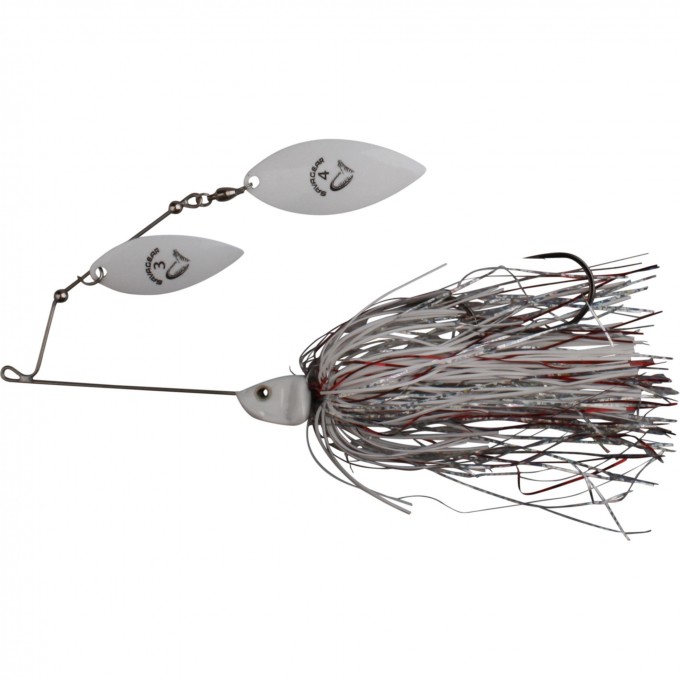 Блесна SAVAGE GEAR Da'Bush Spinnerbait 42g #4 White Silver Holo Flame 42149