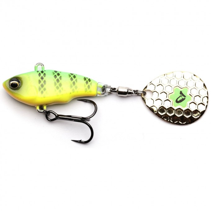 Блесна SAVAGE GEAR Fat Tail Spin 8cm 24g Sinking Firetiger 71770 Блесна SAVAGE GEAR Fat Tail Spin 8cm 24g Sinking Firetiger 71770