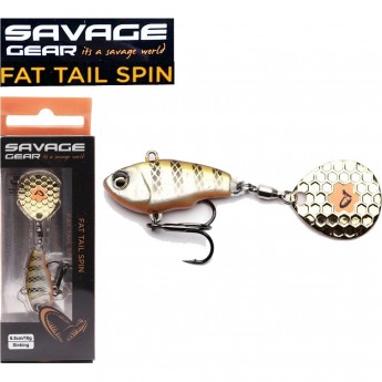 Блесна SAVAGE GEAR Fat Tail Spin 8cm 24g Sinking Perch Блесна SAVAGE GEAR Fat Tail Spin 8cm 24g Sinking Perch