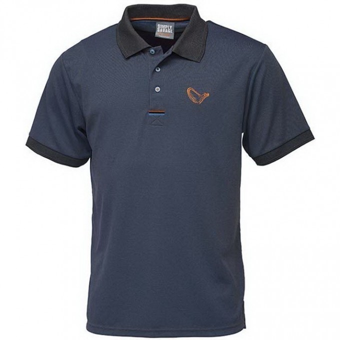 Футболка SAVAGE GEAR Simply Savage 3-Stripes Polo L 62282 Футболка SAVAGE GEAR Simply Savage 3-Stripes Polo L 62282