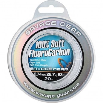 Леска SAVAGE GEAR Soft Fluoro Carbon 0.33mm 50m 7kg 15.2lb