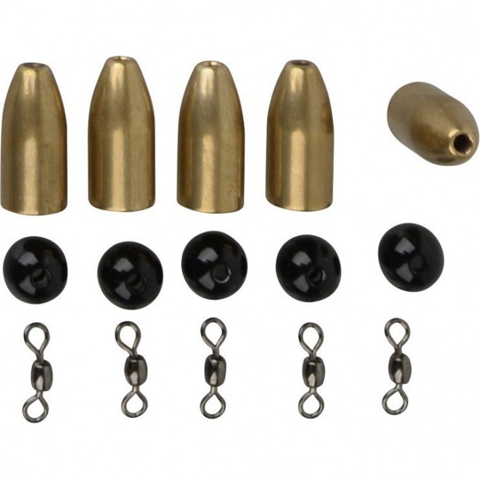 Набор оснастки SAVAGE GEAR Brass Bullet Kit's 10g 4pcs 55155 Набор оснастки SAVAGE GEAR Brass Bullet Kit's 10g 4pcs 55155