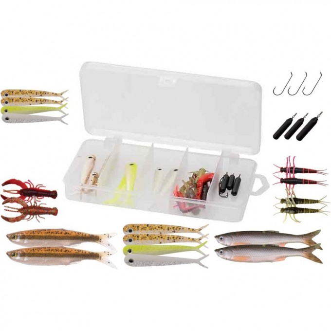 Набор приманок SAVAGE GEAR Dropshot Pro Pack Kit 22pcs 57628 Набор приманок SAVAGE GEAR Dropshot Pro Pack Kit 22pcs 57628