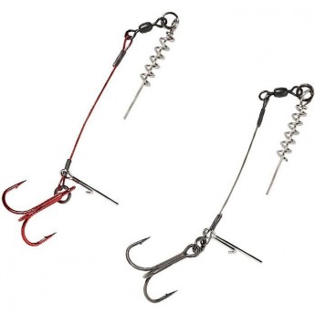 Оснастка SAVAGE GEAR Carbon49 Corkscrew stinger 2x1/0 23kg 2pcs