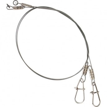 Поводки SAVAGE GEAR 1x7 Titanium Spin Trace 35cm 0.40mm 15kg Needlesnap/Swive