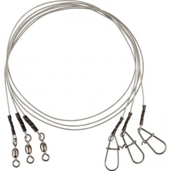 Поводки SAVAGE GEAR Carbon49 Trace 30cm 0.48mm 11kg Swivel/Needle Snap 3pcs