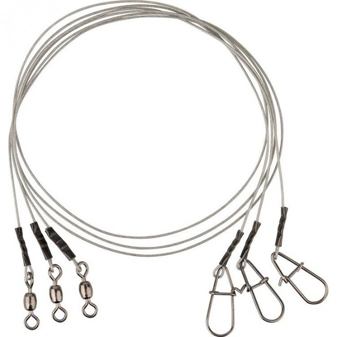 Поводки SAVAGE GEAR Carbon49 Trace 40cm 0.60mm 16kg Swivel/Needle Snap 3pcs 54868 Поводки SAVAGE GEAR Carbon49 Trace 40cm 0.60mm 16kg Swivel/Needle Snap 3pcs 54868