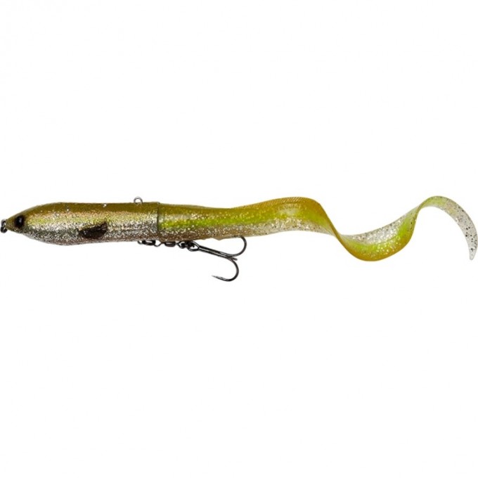Приманка SAVAGE GEAR 3D Hard Eel 2+1 17cm 50g SS Green Silver Ayu 74134 Приманка SAVAGE GEAR 3D Hard Eel 2+1 17cm 50g SS Green Silver Ayu 74134