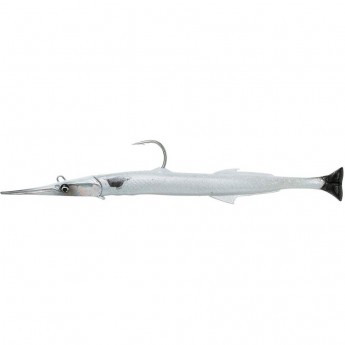 Приманка SAVAGE GEAR 3D Needlefish Pulsetail 14см 12г Sinking Pearl White/silver