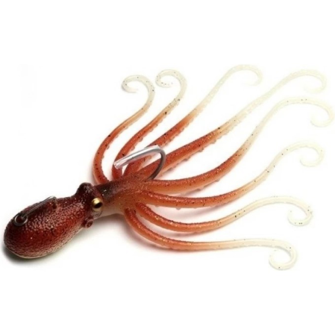 Приманка SAVAGE GEAR 3D Octopus 35g 10cm UV Orange Glow 63883 Приманка SAVAGE GEAR 3D Octopus 35g 10cm UV Orange Glow 63883