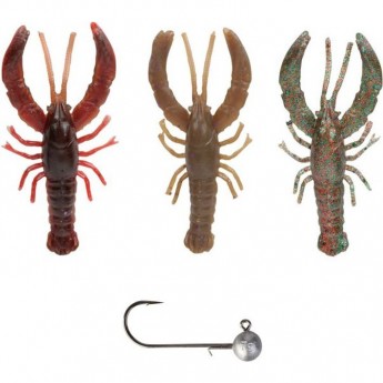 Приманка SAVAGE GEAR 3D Reaction Crayfish 5.5cm Kit 3+1