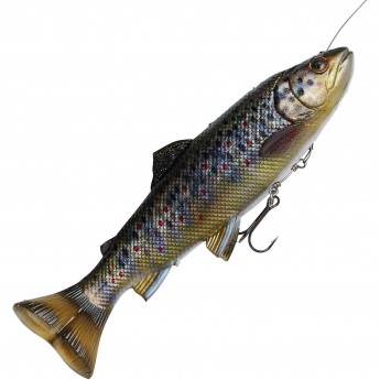 Приманка SAVAGE GEAR 4D Line Thru Pulsetail Trout 16cm 51g SS Brown Trout