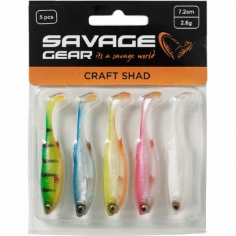 Приманка SAVAGE GEAR Craft Shad 8.8cm 4.6g Dark Water Mix 5pcs