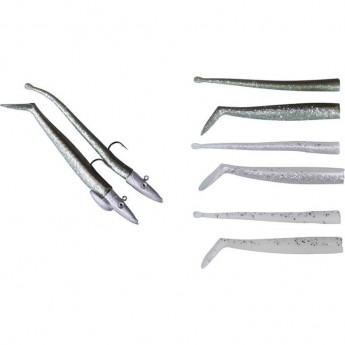 Приманка SAVAGE GEAR Mini sandeel Kit 10pcs (1+1+4+4) Sandeel