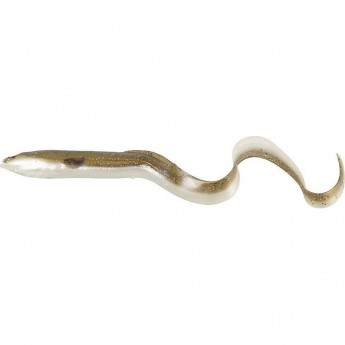 Приманка SAVAGE GEAR Real Eel 15cm 12g 30pcs Bulk 22-Olive Sparkle Pearl