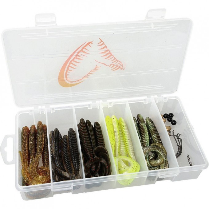 Приманка SAVAGE GEAR Rib Worm Kit 30+17pcs 55152 Приманка SAVAGE GEAR Rib Worm Kit 30+17pcs 55152