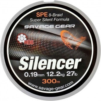 Шнур SAVAGE GEAR HD8 Silencer Braid 300m 0.12mm 13lbs 6.3kg Green