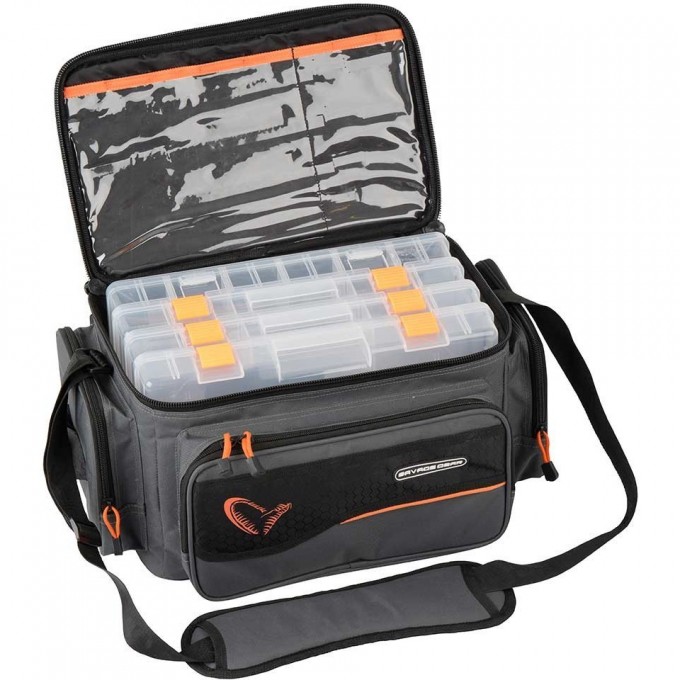 Сумка SAVAGE GEAR System Box Bag M 3 boxes & PP Bags (20x40x29cm) 54776 Сумка SAVAGE GEAR System Box Bag M 3 boxes & PP Bags (20x40x29cm) 54776