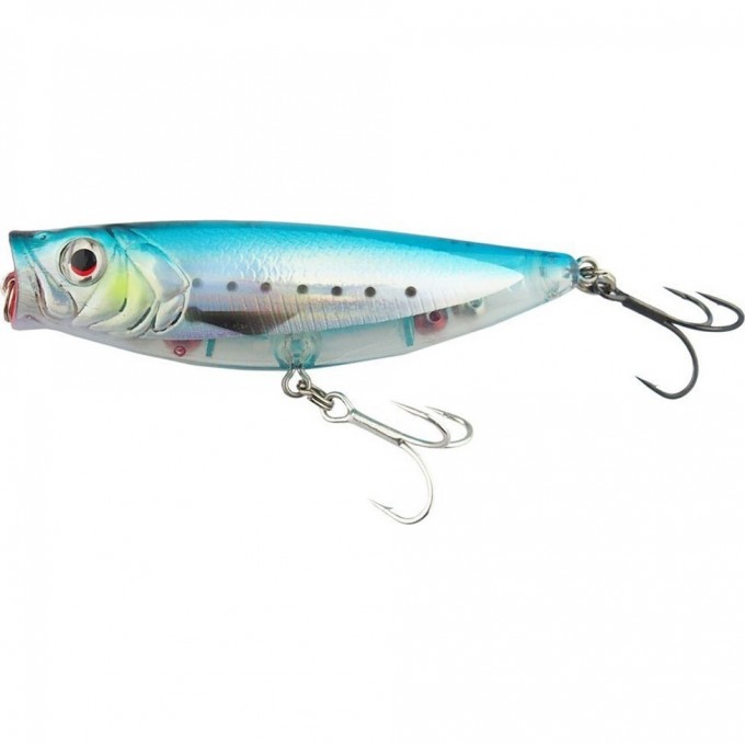 Воблер SAVAGE GEAR 3D Minnow Pop Walker 80 8cm 14g F Blue Silver 57350 Воблер SAVAGE GEAR 3D Minnow Pop Walker 80 8cm 14g F Blue Silver 57350