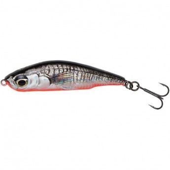 Воблер SAVAGE GEAR 3D Sticklebait Pencil 7.5см 16г Sinking Black Red