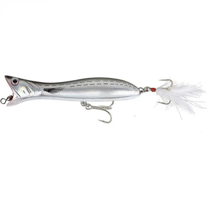 Воблер SAVAGE GEAR Panic Popper 105 10.5cm 22g 01-Dirty Silver Mullet 54973 Воблер SAVAGE GEAR Panic Popper 105 10.5cm 22g 01-Dirty Silver Mullet 54973