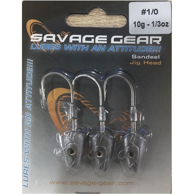 Воблер SAVAGE GEAR Sandeel Jigg Head 10g 1/0 12.5cm - 3pcs 50336 Воблер SAVAGE GEAR Sandeel Jigg Head 10g 1/0 12.5cm - 3pcs 50336