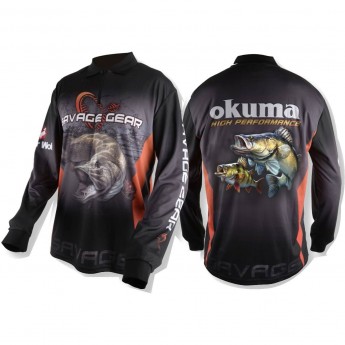 Футболка SAVAGE GEAR TJ Pike/Zander/Perch Black XL 50826 Футболка SAVAGE GEAR TJ Pike/Zander/Perch Black XL 50826